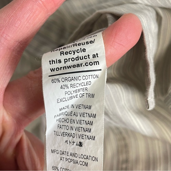 Patagonia Button Down Striped Long Sleeve Shirt Size S - Picture 10 of 13